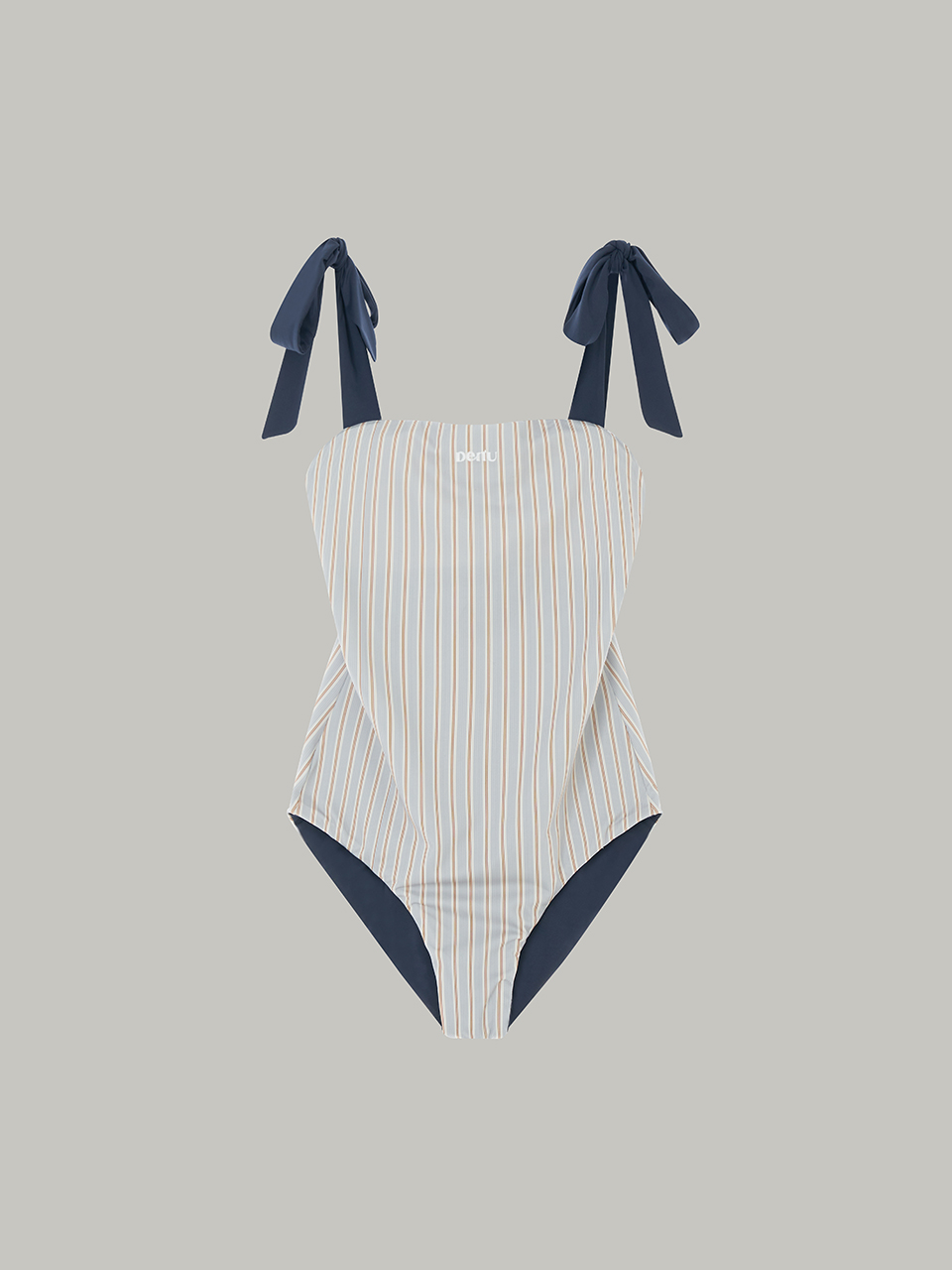 [5/10 예약배송]Litton Reversible Swim Suit [Navy] - DENU