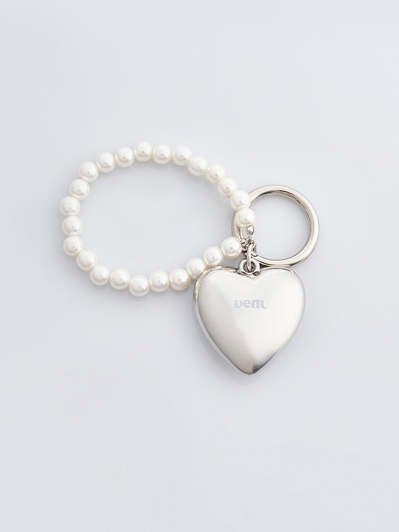 Heart Pearl Strap Key ring - DENU