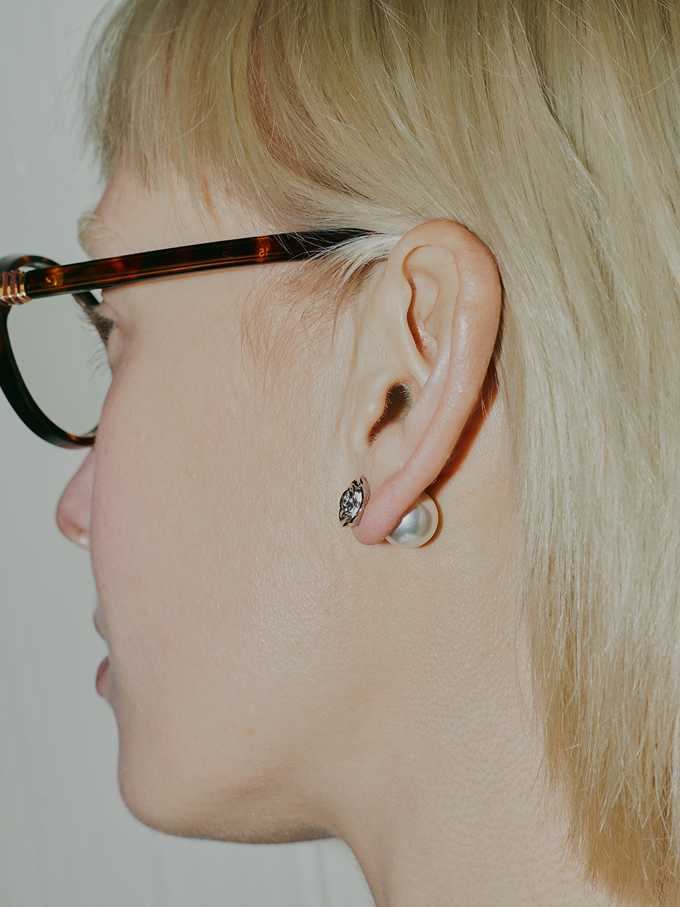 Rose pearl earring - DENU