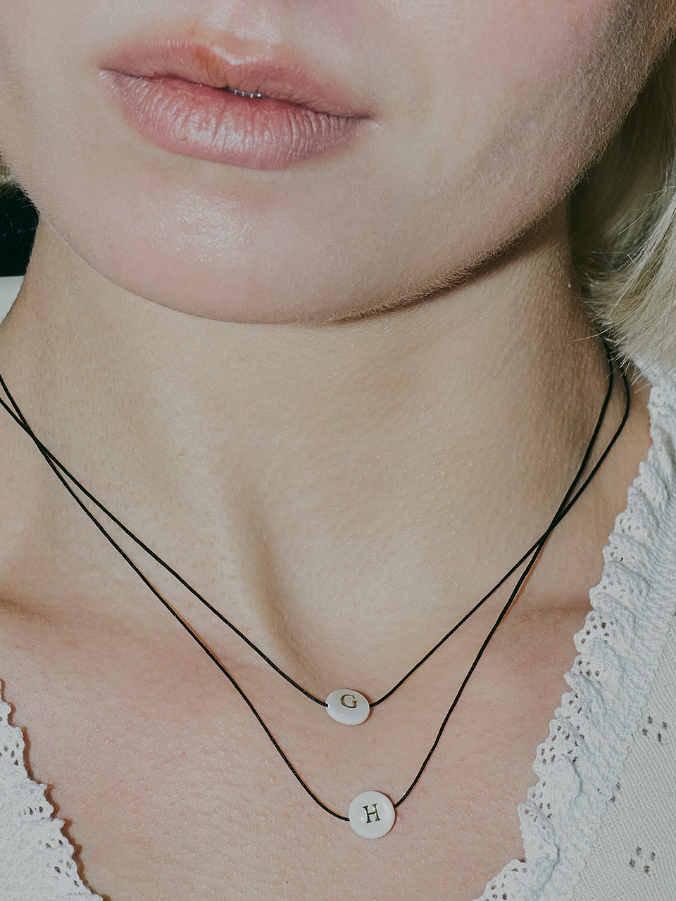 Initial Ivory Play Necklace - DENU